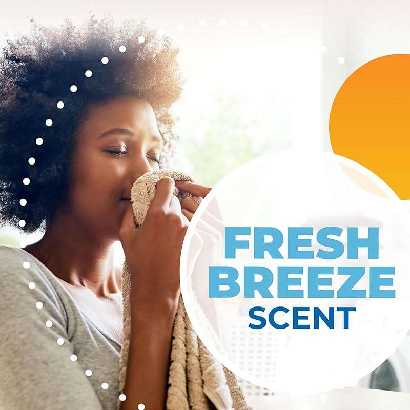 ARM & HAMMER Power Sheets Laundry Detergent, Fresh Breeze Scent, Dissolves in All Wash Temps, Lightweight and Travel-Ready, 60ct, Up to 120 Small Loads - Image 8