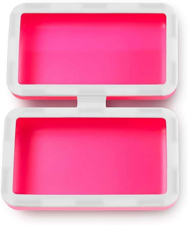 BRIXY Beauty Bar Travel Case Set – 3 Pack Soap Bar Travel Containers, Leakproof Portable Soap Holder, Durable Silicone, Magnetic Seal, TSA Friendly (Pink, Purple, Green) - Image 9