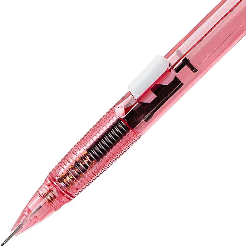 Pentel Techniclick 0.7mm Mechanical Pencil – Pack of 5, Smooth Writing Pencil for Students & Professionals, Medium Line, Side-Click Lead Advance, Assorted Pastel Barrel Colors (PD107TBP5M) - Image 3