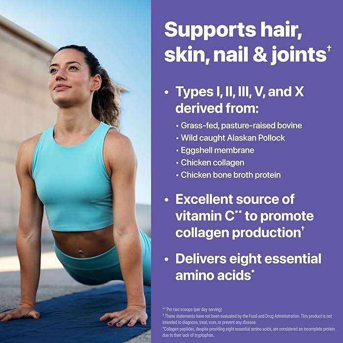 Orgain Hydrolyzed Multi Collagen Powder for Women & Men, 20g Collagen, Supports Hair, Skin, Nail & Joint Health, Type I, II, III, V, X, Vitamin C & Amino Acids, Non-GMO, Unflavored (21 Servings) 15oz - Image 4