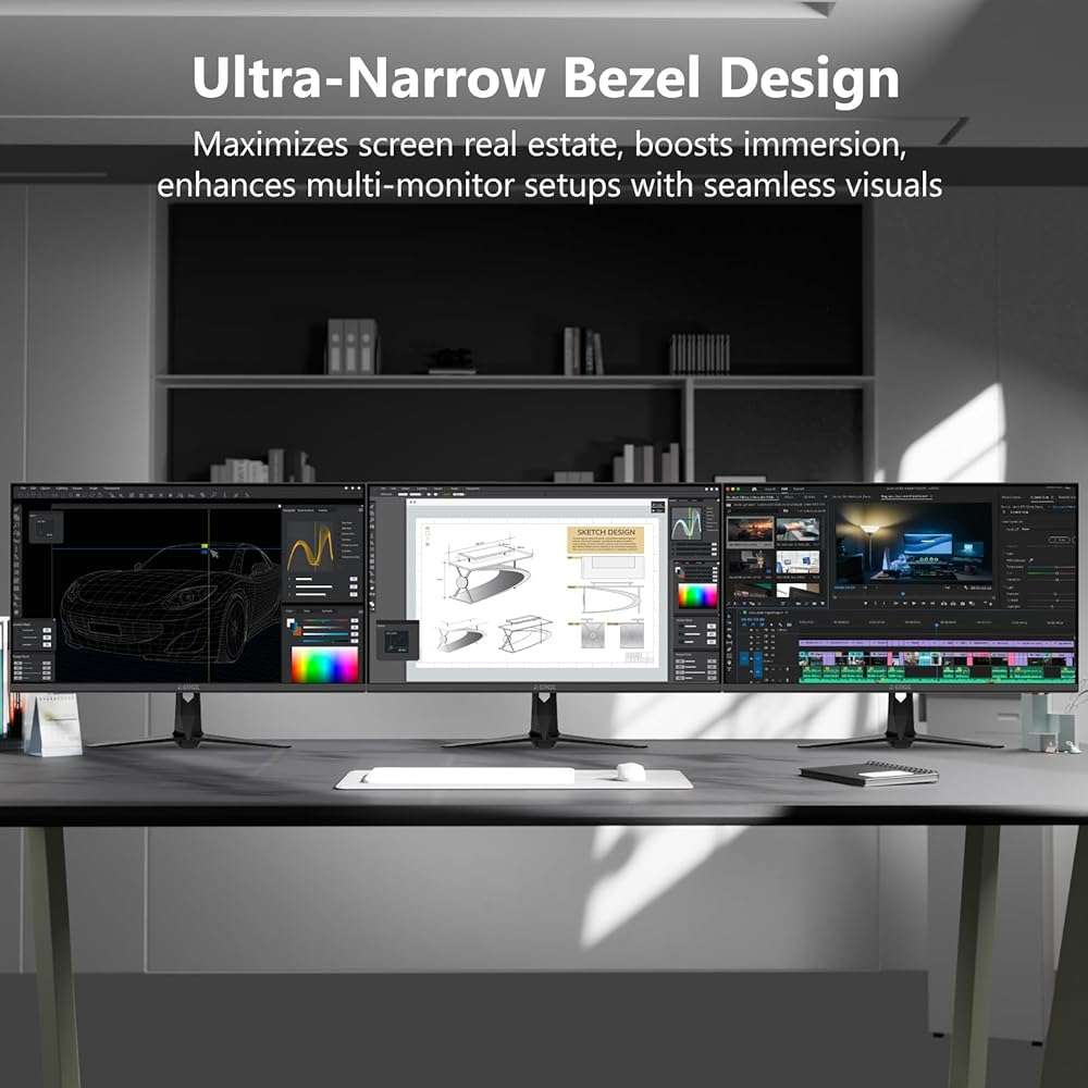 4K Monitor, Z-Edge 27 inch IPS Monitor, UHD 3840x2160 IPS Computer Monitor, 450 cd/m², 160Hz Refresh Rate, 1ms Response Time, G274K Ultra-Thin Bezel - Image 4