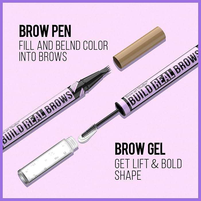 iMethod Eyebrow Pen and Eyebrow Gel - Eyebrow Pencils for Women with 4-Fork-Tip & Brow Gel Clear, Magical 2-in-1 Dual-Ended Brow Pen for Fuller-Looking Defined Brows, Stay All Day, Light Brown - Image 4