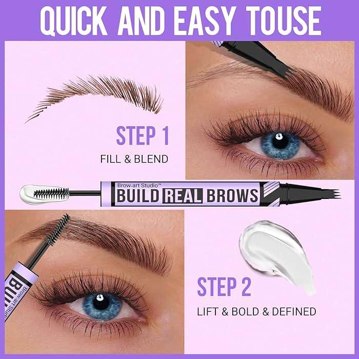 iMethod Eyebrow Pen and Eyebrow Gel - Eyebrow Pencils for Women with 4-Fork-Tip & Brow Gel Clear, Magical 2-in-1 Dual-Ended Brow Pen for Fuller-Looking Defined Brows, Stay All Day, Light Brown - Image 6