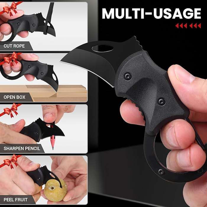 FUNBRO Small Pocket Knife Fathers Day Dad Gifts for Men, EDC Box Cutter, Anniversary & Birthday Gifts for Him, Mens Stocking Stuffers Gifts for Boyfriend Husband Grandpa from Daughter Wife Son - Image 3