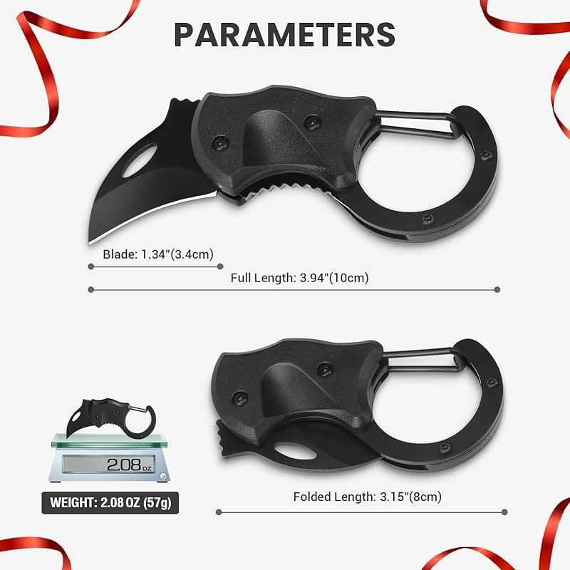 FUNBRO Small Pocket Knife Fathers Day Dad Gifts for Men, EDC Box Cutter, Anniversary & Birthday Gifts for Him, Mens Stocking Stuffers Gifts for Boyfriend Husband Grandpa from Daughter Wife Son - Image 5