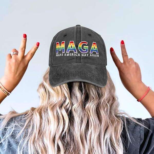 Gay Pride Rainbow Trucker Hat for Men and Women LGBT Embroidered Adjustable Washable LGBTQ Baseball Cap Gifts - Image 6