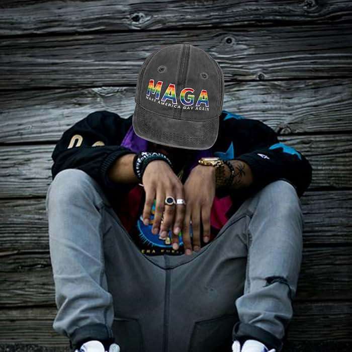 Gay Pride Rainbow Trucker Hat for Men and Women LGBT Embroidered Adjustable Washable LGBTQ Baseball Cap Gifts - Image 7