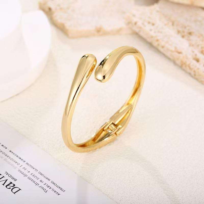 MTINEAPS Gold Bangle Bracelets for Women Teens Trendy Chunky Adjustable Twist Cuff Bracelet Jewelry Gifts - Image 6
