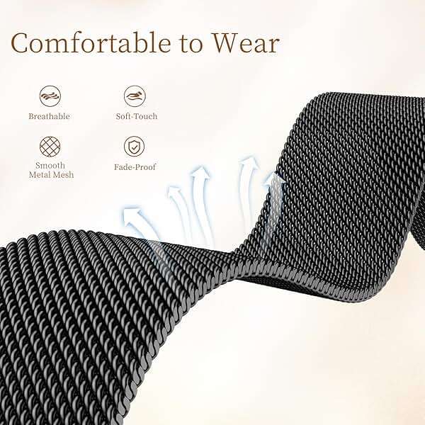 JKD X-Shape Metal Band Compatible with Fitbit Charge 6/ Charge 5 Bands for Women Men, Soft Stainless Steel Mesh Loop Strap Bracelet Wrist Band Replacement for Fitbit Charge 5/ Charge 6 Fitness Tracker - Image 3