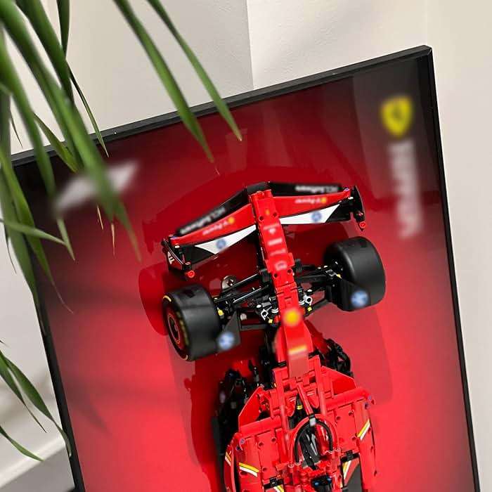 iLuane Display Wallboard for LEGO Technic Ferrari SF-24 Car Building Sets, Adult Collectibles Wall Mount, Room or Office Decor for Men & Women, Gradient Color (No Car Included) - Image 6