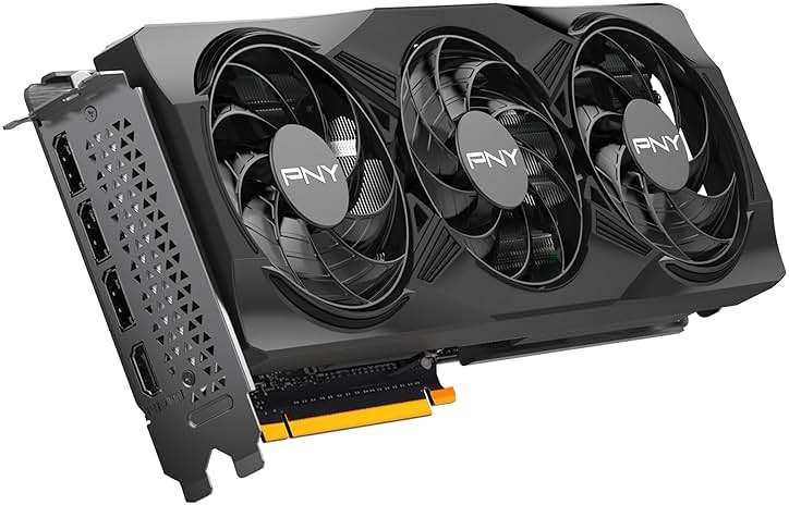 PNY NVIDIA GeForce RTX™ 5070 OC Triple Fan, Graphics Card (12GB GDDR7, 192-bit, Boost Speed: 2587 MHz, SFF-Ready, PCIe® 5.0, HDMI®/DP 2.1, 2.4-Slot, Blackwell Architecture, DLSS 4) - Image 3