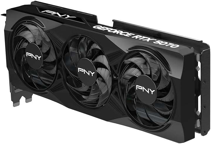 PNY NVIDIA GeForce RTX™ 5070 OC Triple Fan, Graphics Card (12GB GDDR7, 192-bit, Boost Speed: 2587 MHz, SFF-Ready, PCIe® 5.0, HDMI®/DP 2.1, 2.4-Slot, Blackwell Architecture, DLSS 4) - Image 4