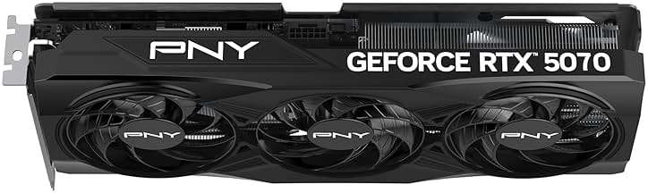 PNY NVIDIA GeForce RTX™ 5070 OC Triple Fan, Graphics Card (12GB GDDR7, 192-bit, Boost Speed: 2587 MHz, SFF-Ready, PCIe® 5.0, HDMI®/DP 2.1, 2.4-Slot, Blackwell Architecture, DLSS 4) - Image 5