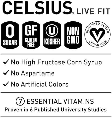 CELSIUS PLAYA VIBE Sparkling Pina Colada, Sugar Free Energy Drink, 12 Fl Oz (Pack of 12) - Image 4