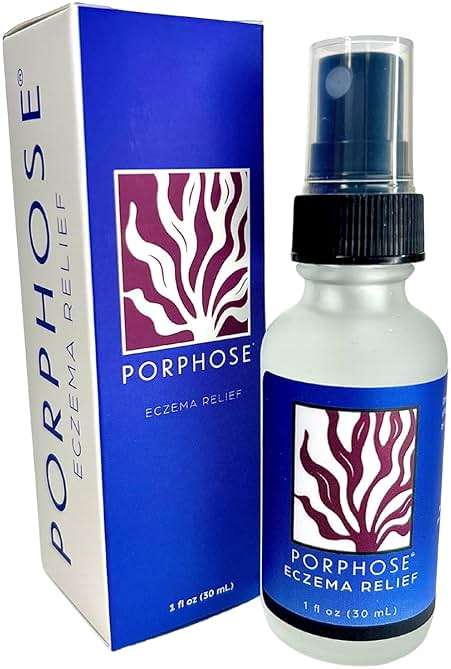Porphose Eczema Relief Spray for Kids and Adults | OTC Skin Protectant with Red Algae + Colloidal Oatmeal | Steroid-Free, Fragrance-Free, Pediatrician-Tested | 1 fl oz - Image 1