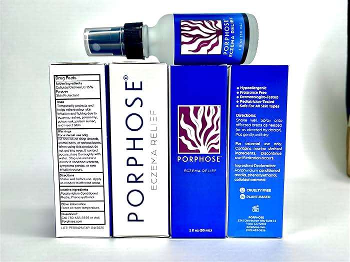 Porphose Eczema Relief Spray for Kids and Adults | OTC Skin Protectant with Red Algae + Colloidal Oatmeal | Steroid-Free, Fragrance-Free, Pediatrician-Tested | 1 fl oz - Image 3