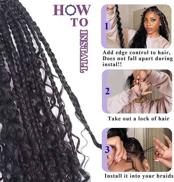 Afihond Human Braiding Hair for Boho Braids 120g Deep Water Wave Bulk Human Hair for Braiding No Weft 12A Wet and Wavy Curly Human Hair Extensions 3 Bundles/Pack Natural Color 18 Inch - Image 5