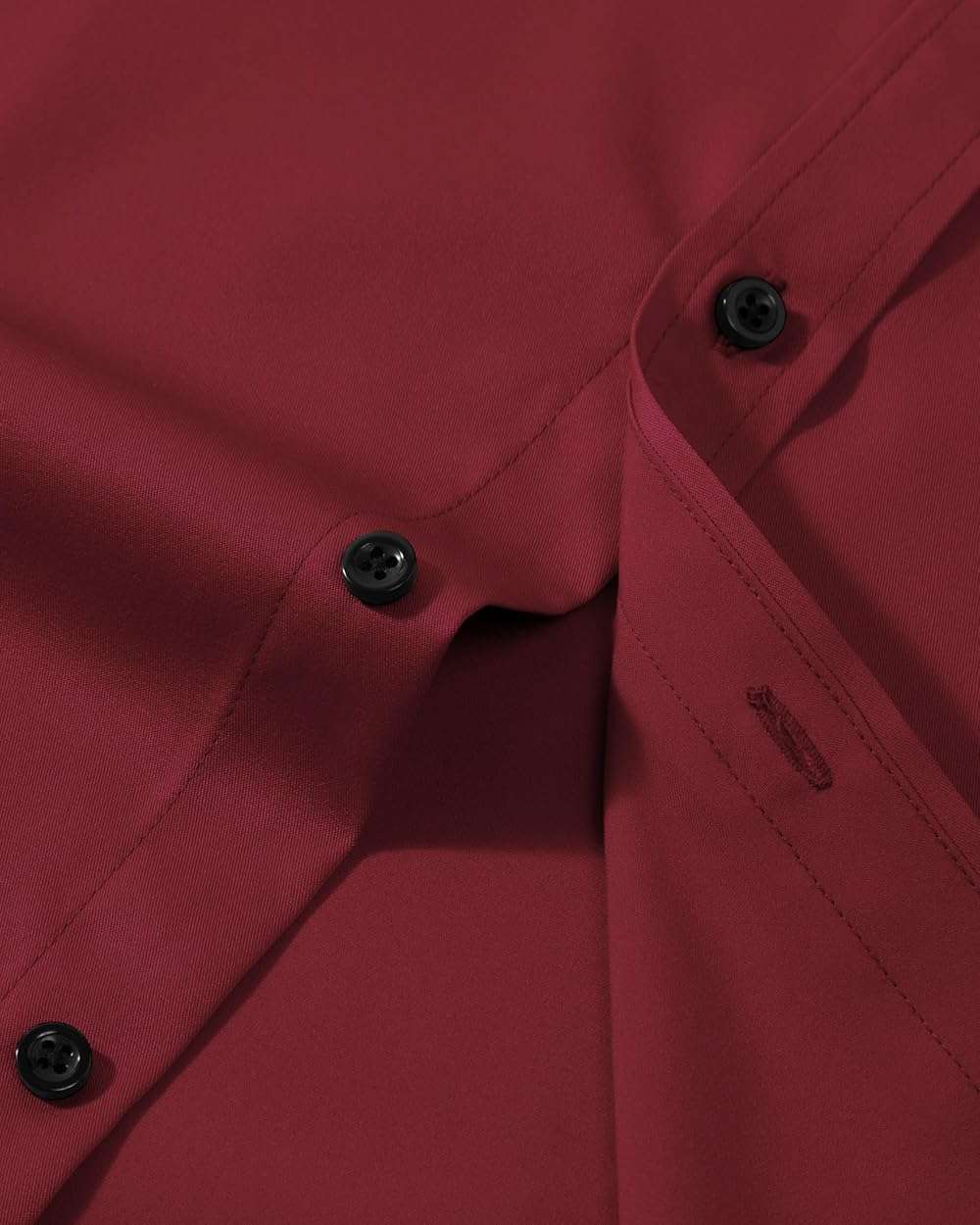 Lusead Men's Dress Shirts Long Sleeve Stretch Wrinkle Free Wedding Formal Business Button Down Shirt - Image 4