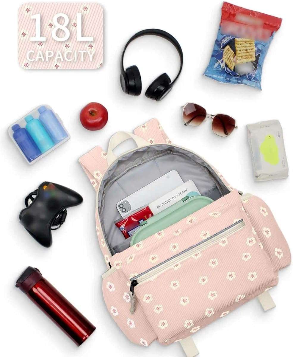 Corduroy Kids Backpack for Boys 6-10: Boys Girls Backpacks for Elementary Kindergarten 15” H Fit Folder - Image 6