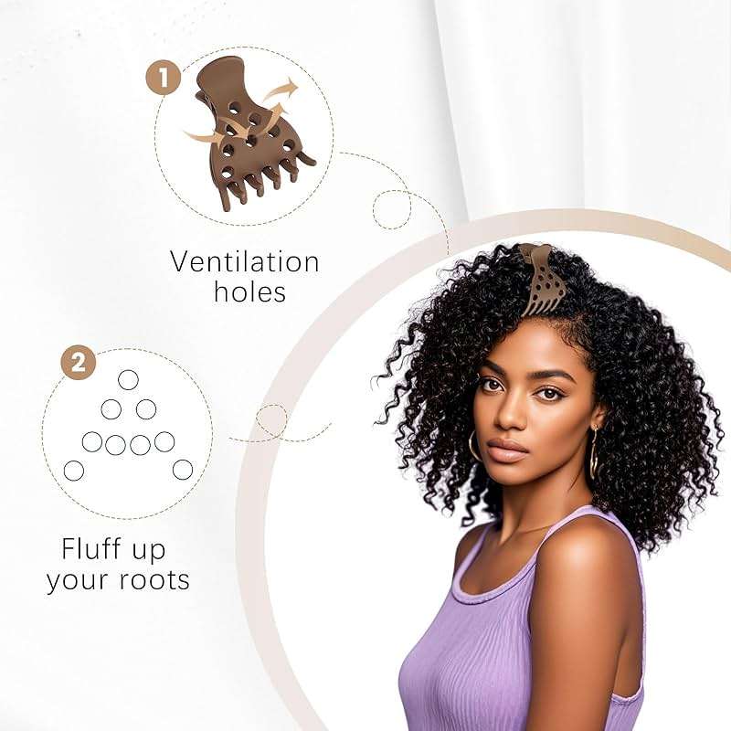 Foaryoer Hair Volume Clip,Root Lifting Hair Clips for Volume Clip No Crease Hair Root Lifting Clips for Curler Hair - Image 3