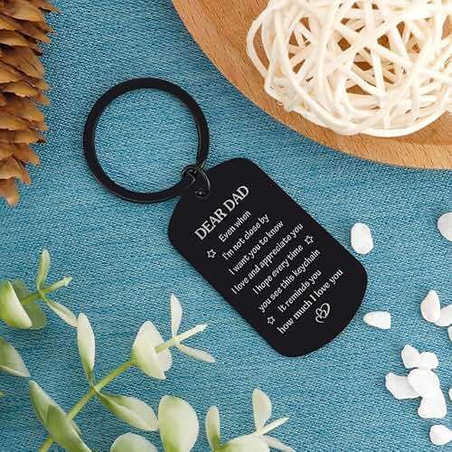 Fodfgxf Fathers Day Gift for Dad from Daughter Son, Dad Birthday Gift Drive Safe Keychain for Him Father Papa Gifts Dad Gift from Daughter Son Fathers Day Gift for Husband from Wife - Image 7