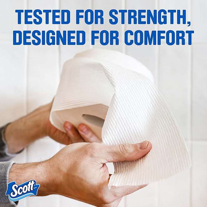 Scott ComfortPlus Toilet Paper, 2 Packs of 18 Mega Rolls, 310 Sheets per Roll, Septic-Safe, 1-Ply Toilet Tissue - Image 6