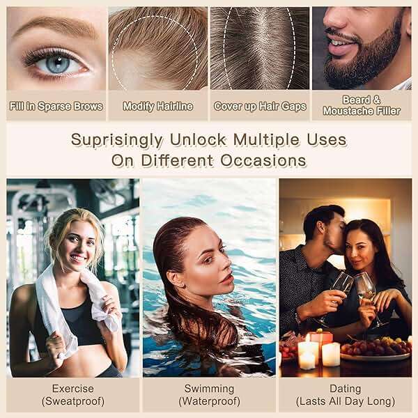 UCANBE Brow-Fection Angled Brush Eyebrow Pen, Liquid Microblading Eyebrow Pencils for Women, Wild Natural Brow Pen for Realistic Hair-Like Brows, Easy to Color, Waterproof, Lasts All Day, Ash Brown - Image 7
