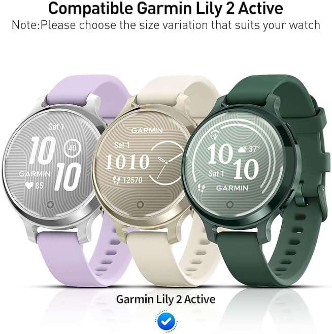 Suoman 6-Pack for Garmin Lily 2 Active Screen Protector, Charger Port + [Not Glass] Soft TPU High Definition Clear Protective Film - Image 2