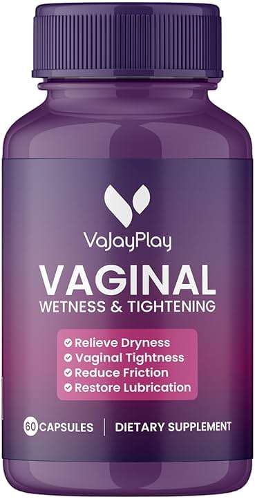 VaJayPlay Feminine Area Moisture & Dryness Support | Increase Wetness, Tightness & Mood Balance, Feminine Wellness & Hydration Support | Made W/Manjakani, Slippery Elm, Fenugreek & More (60 Count) - Image 1