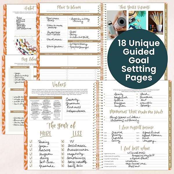 bloom daily planners 2026 Planner (January to December) - 8.5” x 11” Weekly & Monthly Dated Agenda Organizer Book with Stickers & Tabs - Flexible Soft Cover - Moments of Grace - Image 4