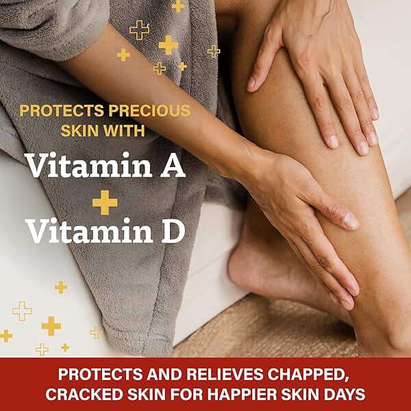 A+D First Aid Multipurpose Healing Ointment - Moisturizing Skin Protectant for Dry Cracked Heels, Elbows, Hands and Lips - Protects Minor Cuts, Burns, & Scrapes – 4 oz Tube - Image 3