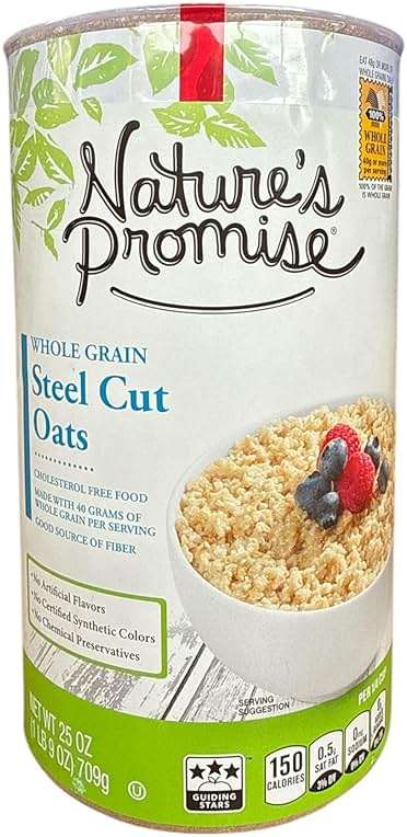 Nature’s Promise Whole Grain Steel Cut Oats, 25 oz - Image 1