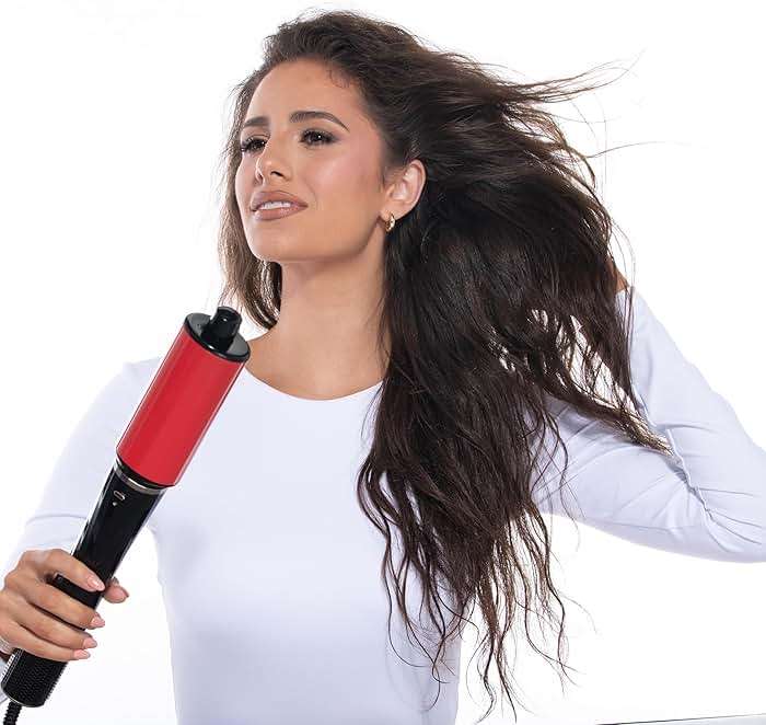 CHI Lava AirWave & CHI 44 Iron Guard (2 Oz) Gift Duo, Volumizes, Curls & Dries Hair for Frizz-Free Results, Low Heat for Less Damage, Black & Red - Image 7