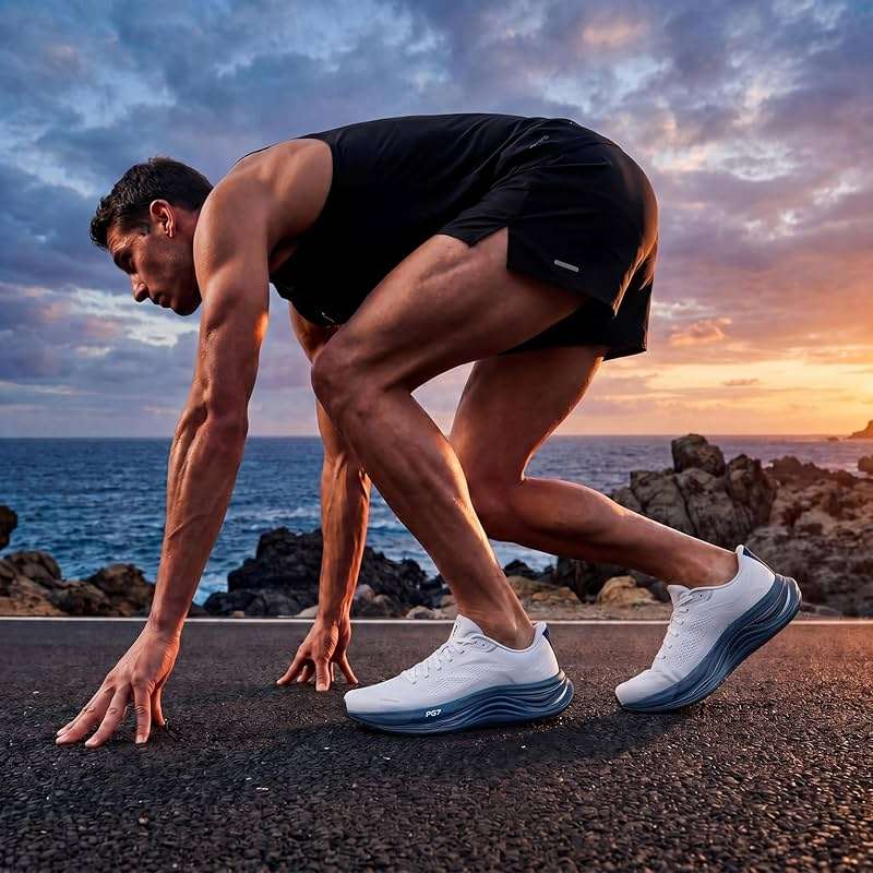ANTA Men’s PG7 Running Shoes Cushioning Comfortable Breathable Athletic Workout Gym Cross Trainer Sports Sneakers - Image 2