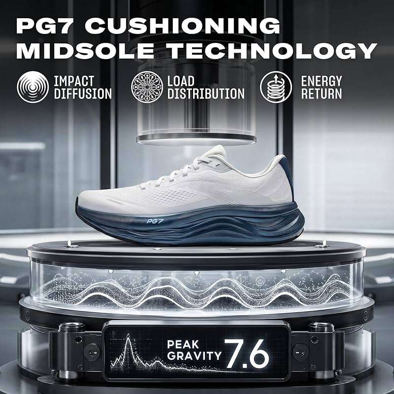 ANTA Men’s PG7 Running Shoes Cushioning Comfortable Breathable Athletic Workout Gym Cross Trainer Sports Sneakers - Image 4