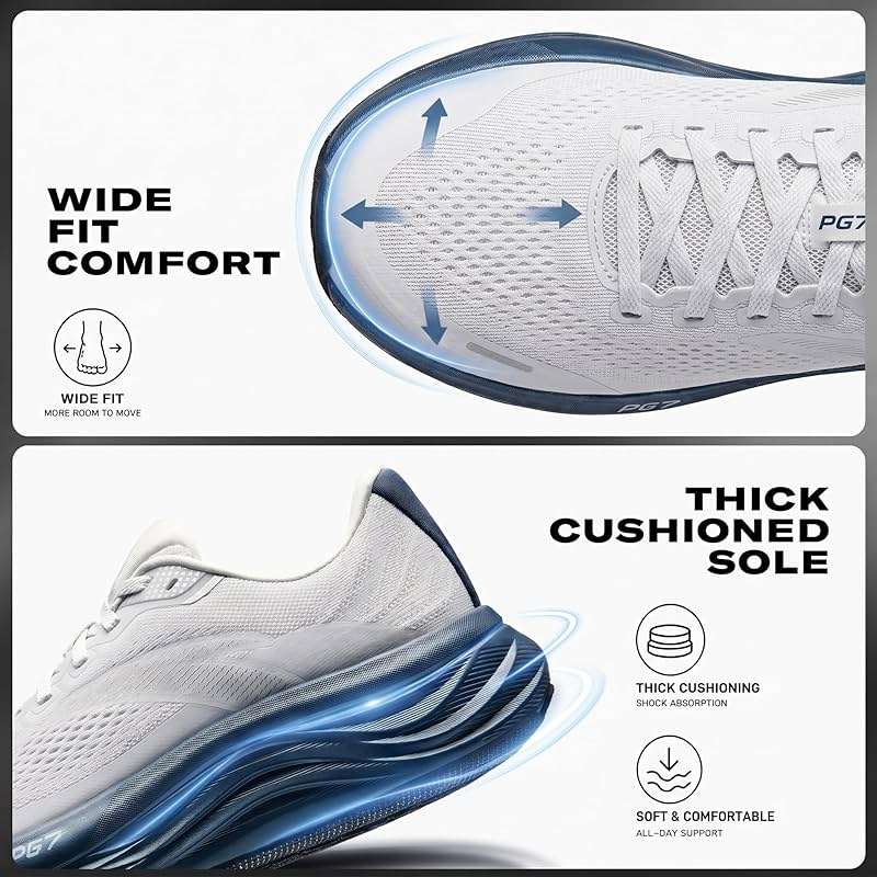 ANTA Men’s PG7 Running Shoes Cushioning Comfortable Breathable Athletic Workout Gym Cross Trainer Sports Sneakers - Image 5