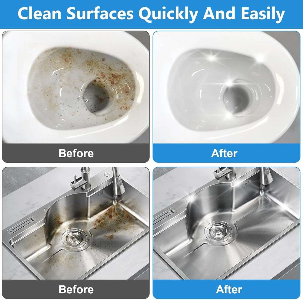 KKEETUR 20 Pack Pumice Stone Toilet Bowl Cleaner, Pumice Stone for Cleaning Stick Hard Water Rings, Calcium Buildup & Stains, Safe for Bathroom, Sink, Tub, Grill, Oven, Pool Tile (Small Size) - Image 3