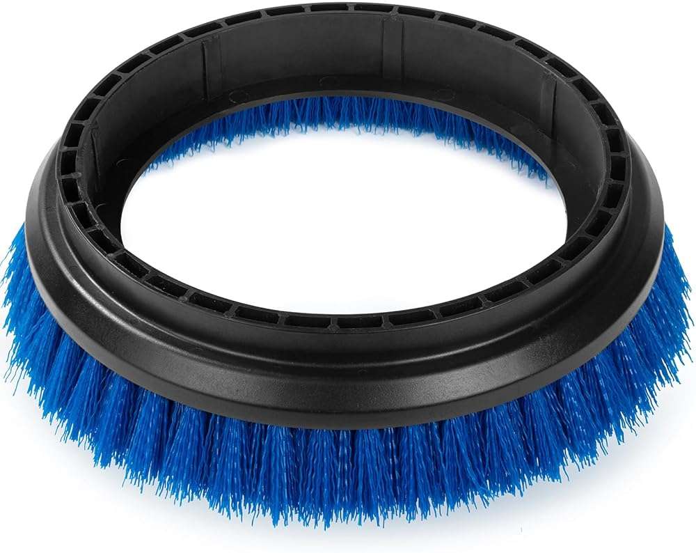 HHQ Commercial Scrub Brush for Orbital Floor Scrubber, Compatible with Oreck Orbiter XL ORB550MC, Bissell BGEM9000, 12" Diameter, Medium-Duty Brush, Blue - Image 4