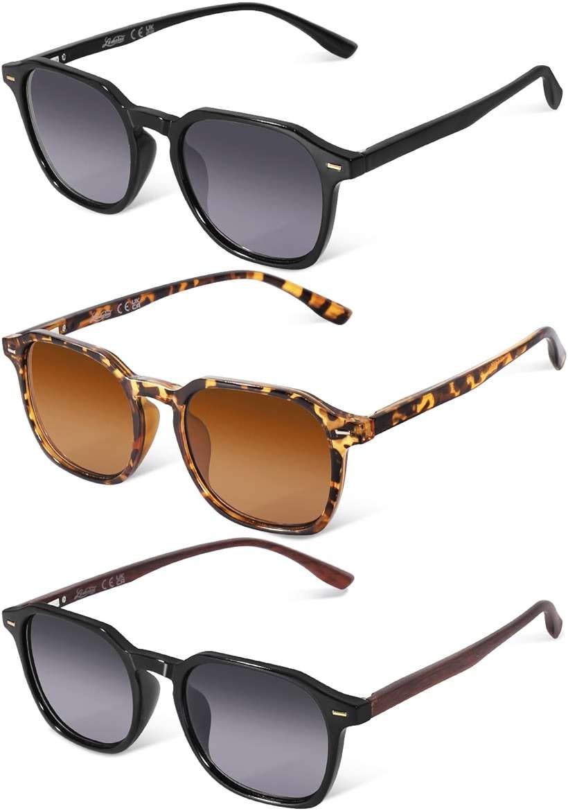 LADEESSE Reading Sunglasses for Women, Stylish Reading Glasses, Lightweight Square Readers for Men & Women - Image 1