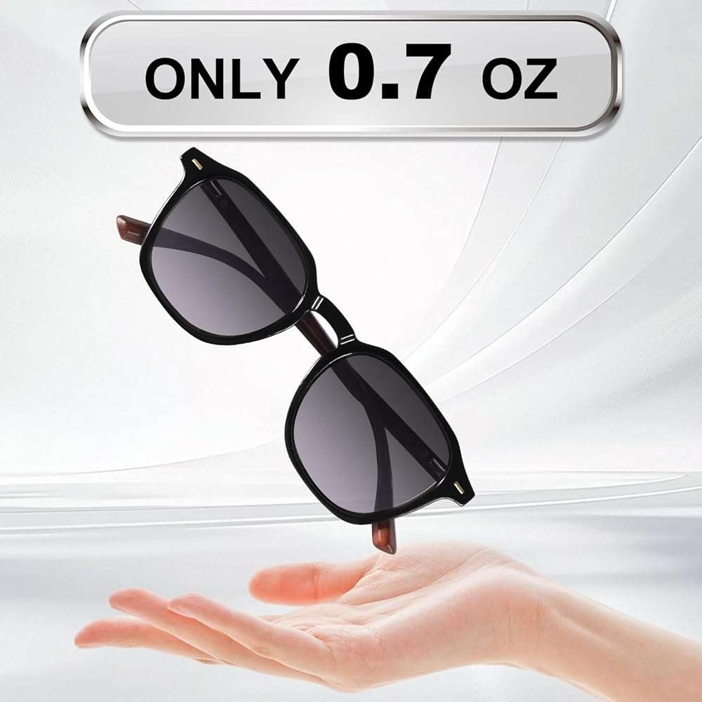 LADEESSE Reading Sunglasses for Women, Stylish Reading Glasses, Lightweight Square Readers for Men & Women - Image 4