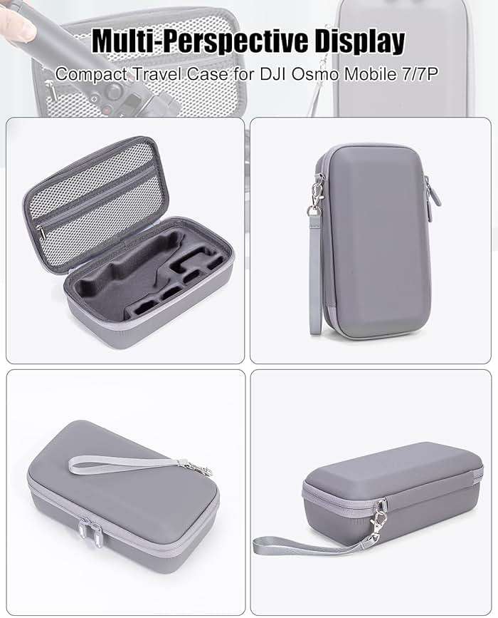 FRONET Compact Travel Case for DJI Osmo Mobile 7/7P Smartphone Gimbal Stabilizer Accessories, Waterproof Storage Hand Bag Organizer Box for OM 7 Pro, Portable & Durable - Image 7