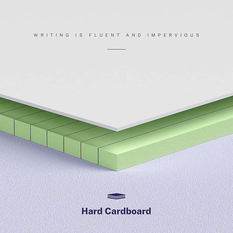 5 Pack Wide Legal Pads 11" x 9.5" Landscape Pink Purple Blue Green Yellow College Ruled Note Pad Narrow Ruled 30 Sheets per Notepad Perforated Writing Paper Thick Backboard Horizontal Pads of Paper - Image 7