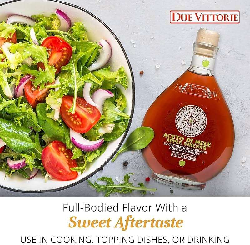Due Vittorie Apple Vinegar - Easy to Drink Raw Apple Cider Vinegar Aged in Barrique Wine Barrels, Gourmet Vinegar for Cooking, Imported From Italy, All Natural - 8.45 fl oz / 250ml (Pack of 1) - Image 5