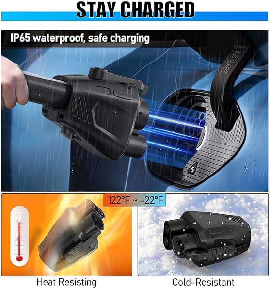 2026 Upgraded Tesla Supercharger to CCS1 Charger Adapter, [Max 500A 1000V] Fast Charge Electric Vehicle Charging Adapter, NACS to CCS Electric Vehicle Adapter Fit for All Ford EVs, GM, Rivian - Image 5