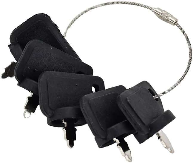 Congparts 5PCS 63-8360 103-2106 Ignition Key 1-603511 62-7770 700918 Compatible with Toro Exmark TimeCutter Zero Turn, Lazer Z Series Compatible with Titan Z-Master, Turf Ranger, Turf Tracer - Image 2