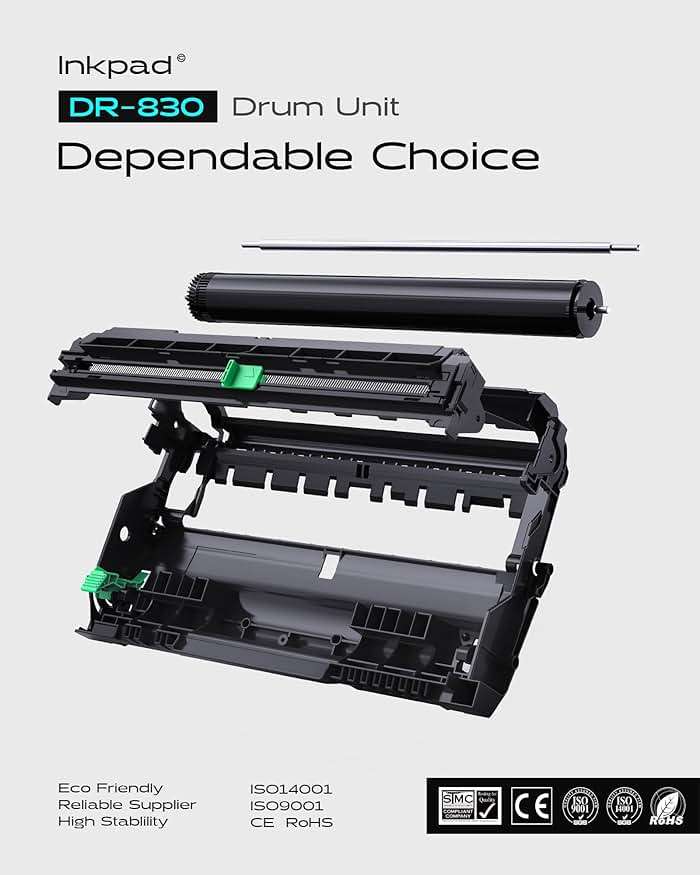 DR830 Drum Unit Replacement for Brother DR-830 830 to use with HL-L2460DW DCP-L2640DW HL-L2480DW MFC-L2807DW MFC-L2820DW MFC-L2820DWXL Printers (1 Pack, No Toner) - Image 7