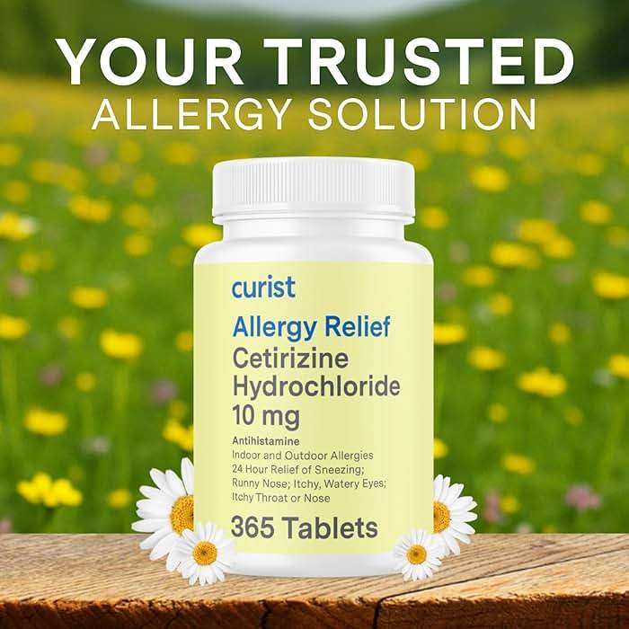Curist Cetirizine Hydrochloride 10mg Tablet (365 Count) Effective Allergy Medicine with 24 Hour Relief of Runny Nose, Sneezing Relief, Itchy Throat Relief, & Runny Eyes - Antihistamines for Adults - Image 6