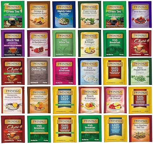 Twinings Tea Bags Sampler Assortment Variety Pack (120 Count) 30 Different Flavours Tea Lovers: Her, Him, Women, Men, Couples, Family, Friends, Coworkers - Image 1