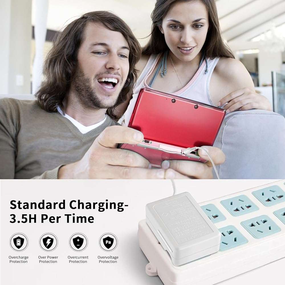 3DS Charger for Nintendo 3DS/ DSi/DSi XL/ 2DS/ 2DS XL/New 3DS 100-240V Wall Plug Adapter - Image 6