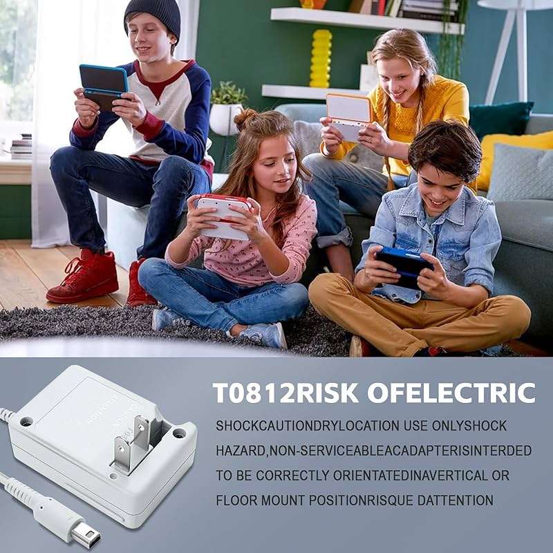 3DS Charger for Nintendo 3DS/ DSi/DSi XL/ 2DS/ 2DS XL/New 3DS 100-240V Wall Plug Adapter - Image 7